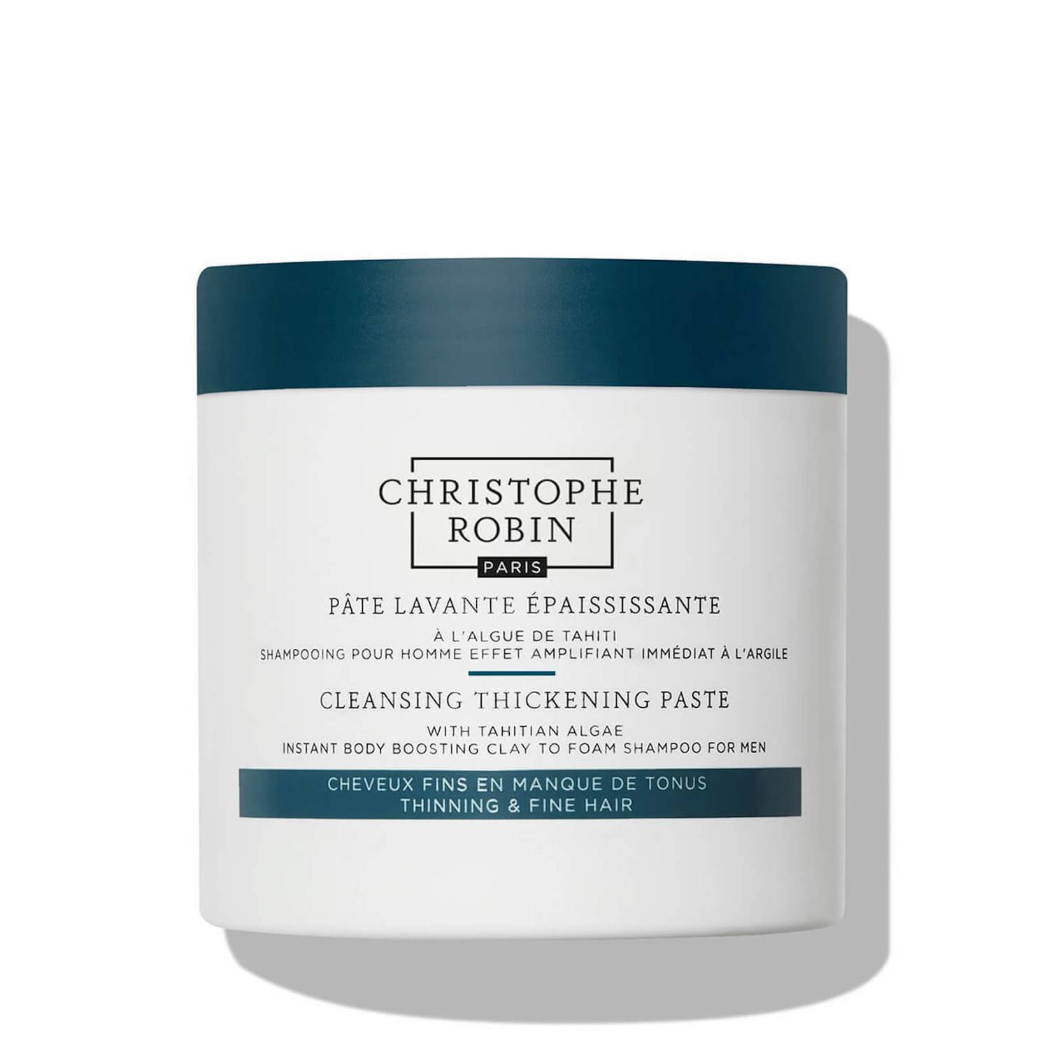 Christophe Robin Cleansing thickening paste with pure rassoul clay and algae 250ml