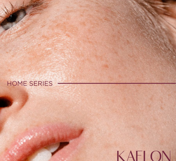 Glowing skin from using the Kaelon home series skincare kit including Skinbetter science